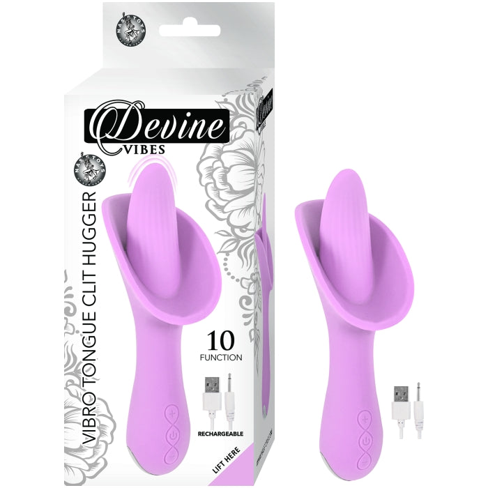 DEVINE VIBES VIBRO TONGUE CLIT HUGGER-PINK
