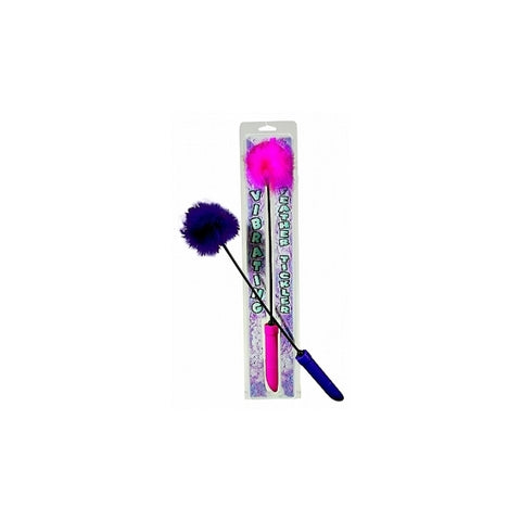 VIBRATING FEATHER TICKLER -PINK