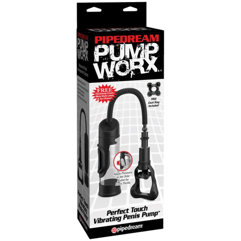 PUMP WORX PERFECT TOUCH VIBRATING PENIS PUMP