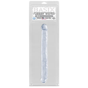 BASIX 12IN DOUBLE DONG- CLEAR
