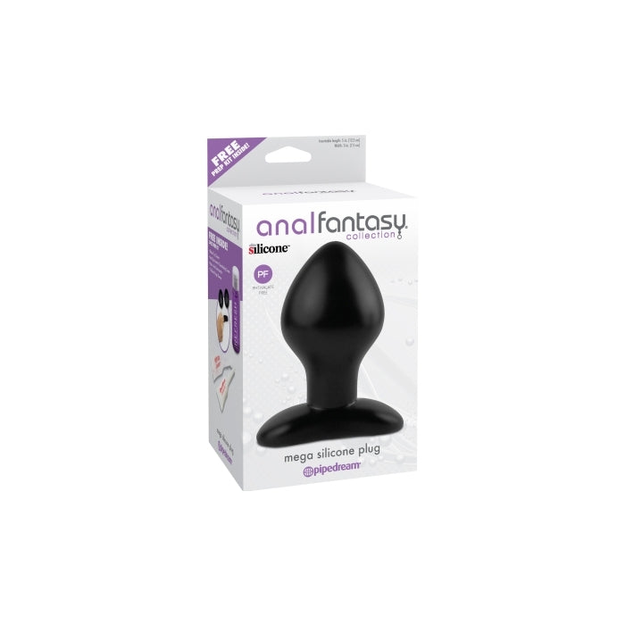 ANAL FANTASY COLLECTION MEGA SILICONE PLUG - BLACK