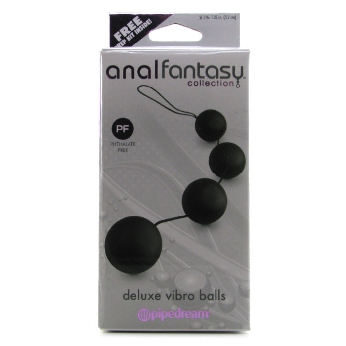 ANAL FANTASY COLLECTION DELUXE VIBRO BALLS - BLACK