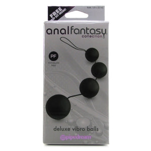 ANAL FANTASY COLLECTION DELUXE VIBRO BALLS - BLACK