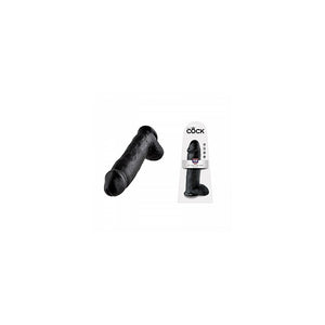 KING COCK 12IN COCK WITH BALLS - BLACK