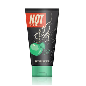 HOT STUFF WARMING OIL, GREEN APPLE, 6 OZ