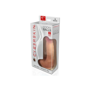 CYBERSKIN CYBER COCK WITH BALLS, MEDIUM