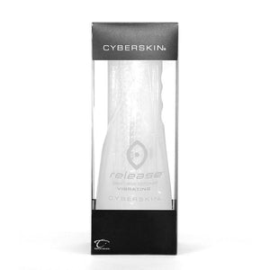 CYBERSKIN RELEASE VIBRATING TIGHT ASS STROKER - CLEAR