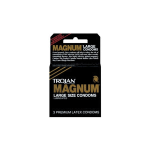 TROJAN 3'S MAGNUM LUB (BLACK)