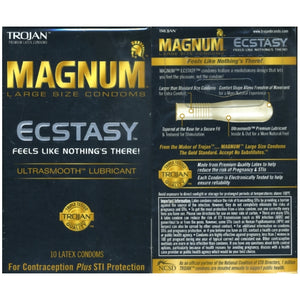TROJAN  MAGNUM ECSTACY 10CT
