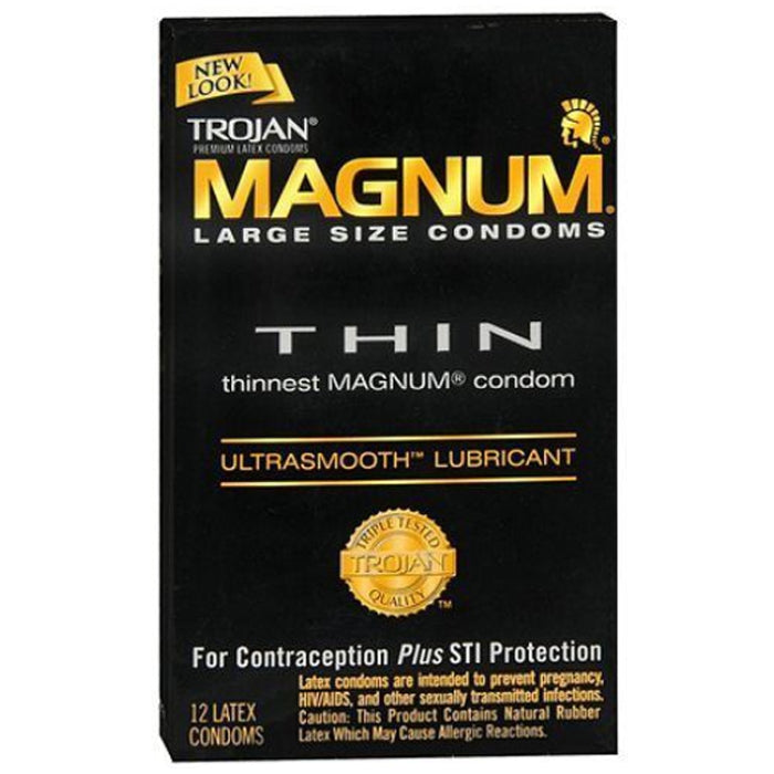 TROJAN MAGNUM THIN 12CT
