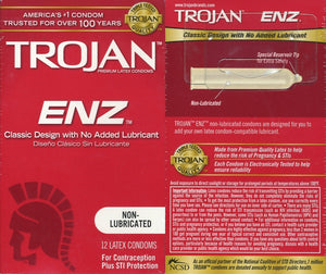 TROJAN ENZ NON LUBRICATED 12CT