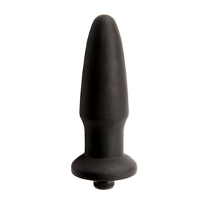 ANAL PLUG - SILICONE - BLACK - MED