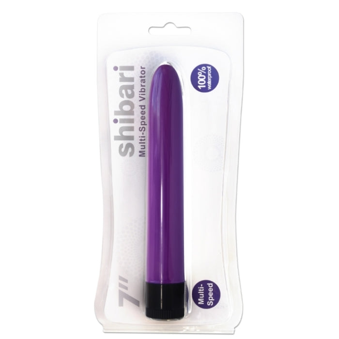SHIBARI 7" MULTI-SPEED VIBRATOR PURPLE