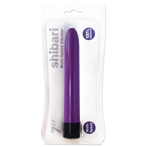 SHIBARI 7" MULTI-SPEED VIBRATOR PURPLE