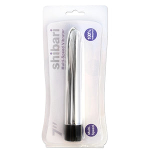 SHIBARI 7" MULTI-SPEED VIBRATOR SILVER