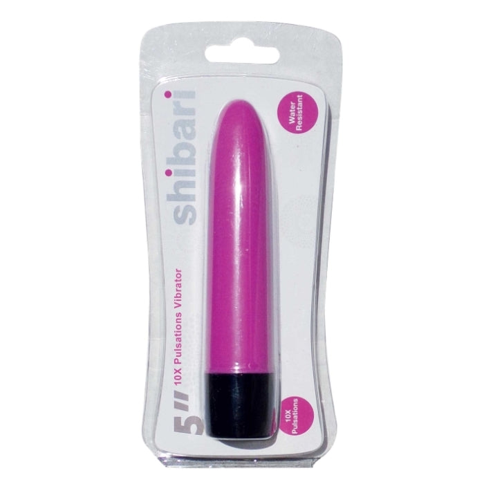 SHIBARI 5" 10X PULSATIONS VIBRATOR PINK